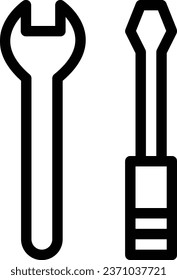 Tools icon on transparent background