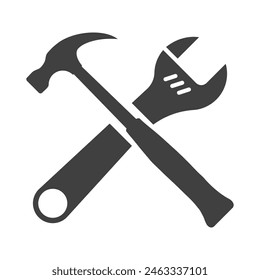 tools icon on white background