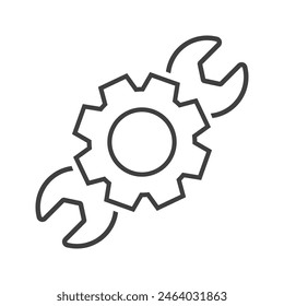 tools icon on white background