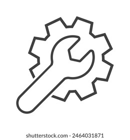 tools icon on white background