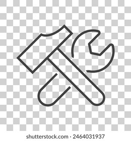tools icon on white background