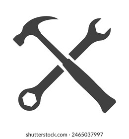 tools icon on white background