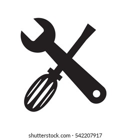tools icon on white background. tools icon sign. 