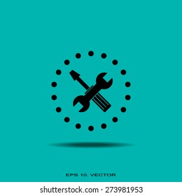 tools icon, options sign