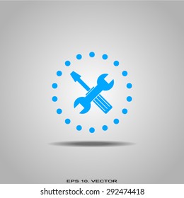 tools icon, options sign