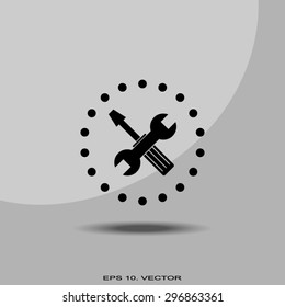 tools icon, options sign