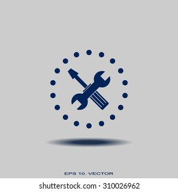 tools icon, options sign