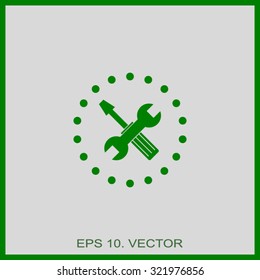 tools icon, options sign