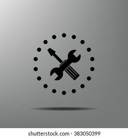 tools icon, options sign