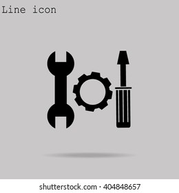 tools icon, options sign
