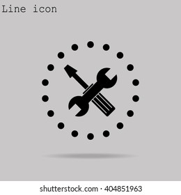 tools icon, options sign