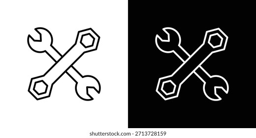 Icono de las herramientas, signo del Vector del contorno, Descarga del diseño del logotipo