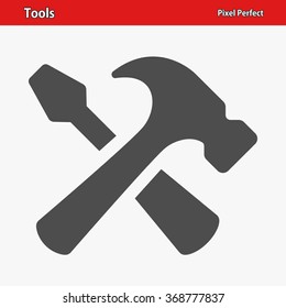 Tools Icon. Professional, pixel perfect icons optimized for both large and small resolutions. EPS 8 format.