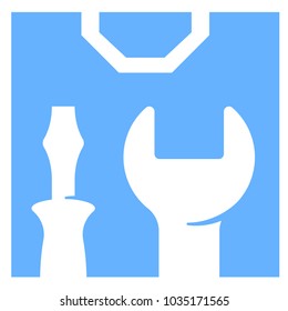 Tools icon with screwdriver and wrench