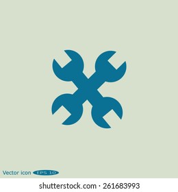 tools icon service sign