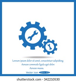 tools icon service sign