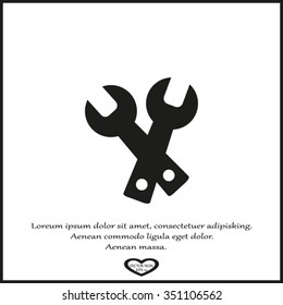 tools icon service sign