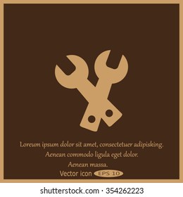 tools icon service sign