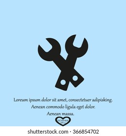 tools icon service sign