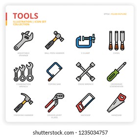 Tools icon set