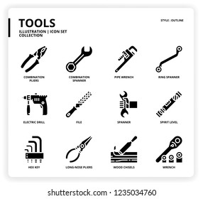 Tools icon set