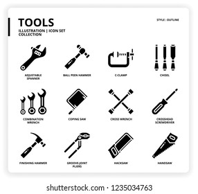 Tools icon set