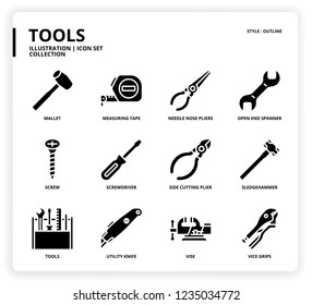 Tools icon set