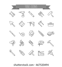 tools icon set