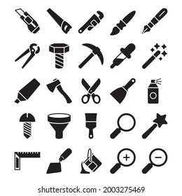 Tools icon set for commercial use