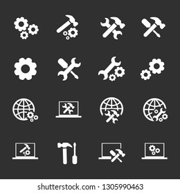 Tools icon set. Construction Icons set. 