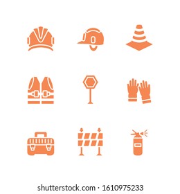 Tools icon set design, Under construction architecture work repair progress warning industry and build theme Vector illustration