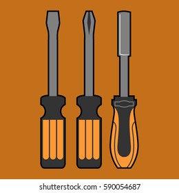 tools icon set vector