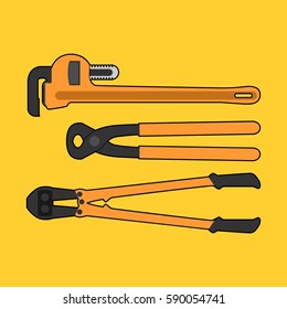 tools icon set vector