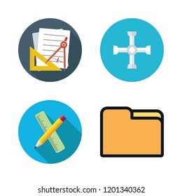 tools icon set. vector set about office material, school material and wrench icons set.