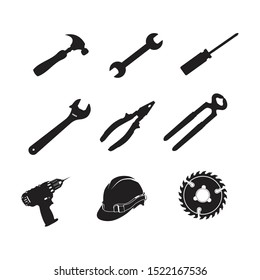 Tools icon set vector illustration