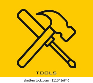 Tools icon signs