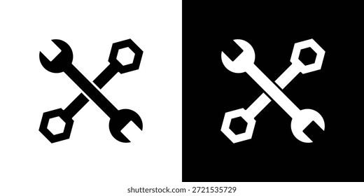 Tools icon silhouette vector flat illustration design pack.