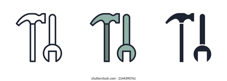 Symbol-Vorlage für Bildmaterial und Webdesign-Kollektion, Vektorgrafik