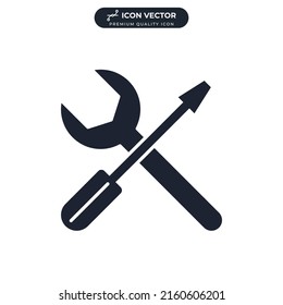tools icon symbol template for graphic and web design collection logo vector illustration