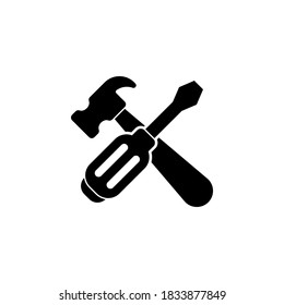 tools icon symbol vector on white background