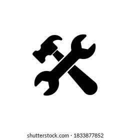 tools icon symbol vector on white background