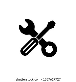 tools icon symbol vector on white background