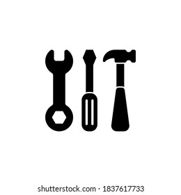 tools icon symbol vector on white background