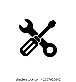 tools icon symbol vector on white background