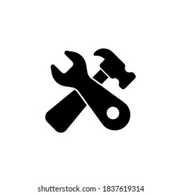 tools icon symbol vector on white background