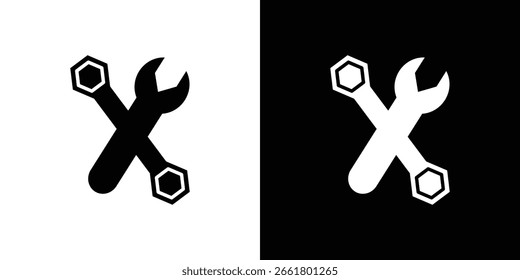 Tools icon symbol. Vector icon in trendy flat design