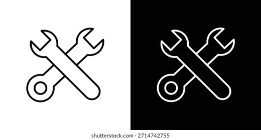 Tools icon. Thin linear web icons