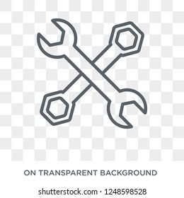 Tools icon. Trendy flat vector Tools icon on transparent background from Construction collection. High quality filled Tools symbol use for web and mobile