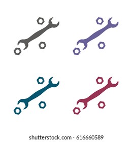 Tools Icon Vector flat design style