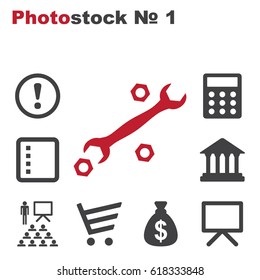 Tools Icon Vector flat design style